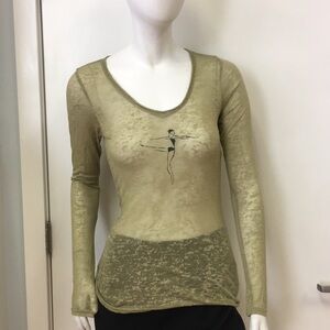 KAVIO women's knit dance top .sz M